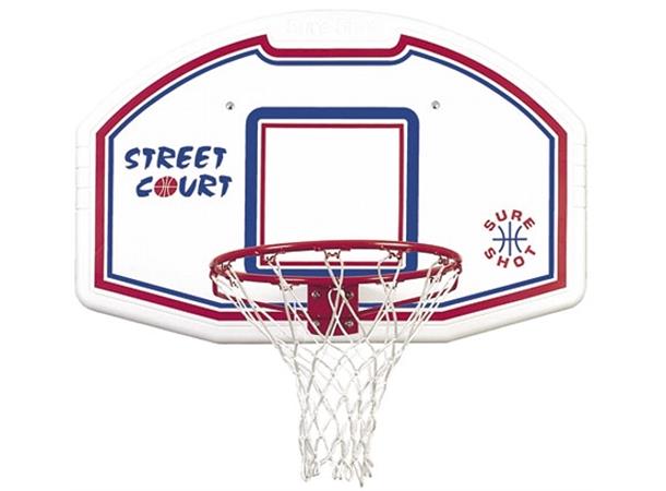Basketballsett for hjemme Med kurv, plate og nett